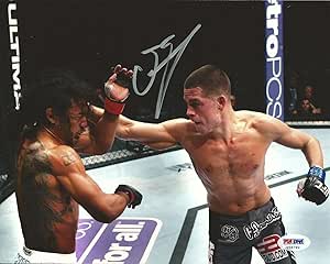 Nate Diaz Signed 8x10 Photo COA UFC on Fox vs Benson Henderson