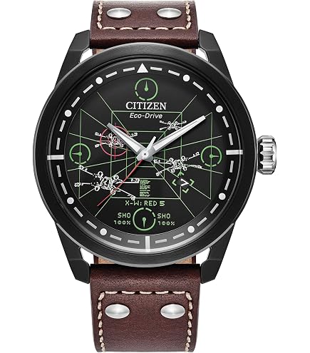 Amazon.com: CITIZEN Men's Eco-Drive Rebel Pilot 44mm Stainless