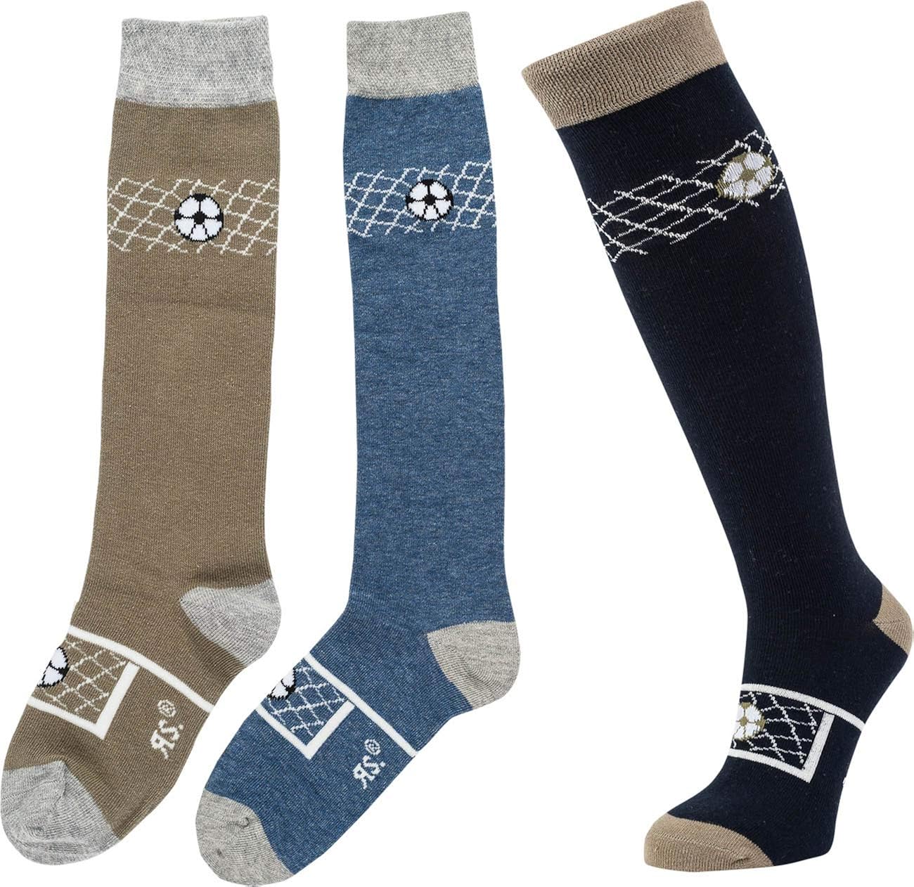 RS. Harmony Kinder Kniestrumpf mit Fußballmotiv, Belastungszonen