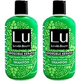 LatinUs Beauty FREEDOM Impossible Keratin Anti-Frizz Shampoo for Curly, Wavy Hair (12 oz) 2 count