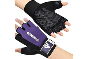 RDX Weight Lifting Gloves Gym Fitness Workout, Anti Slip Padded Ultra Ventilated, Bodybuilding Strength Training HIIT WOD Exe