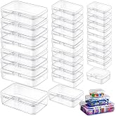 LJY 28 Plastic Boxes, 3 Sizes for Beads | Matching lids and latches keep dry small-part groups paired during selection and storage; supports screws and nuts by sample