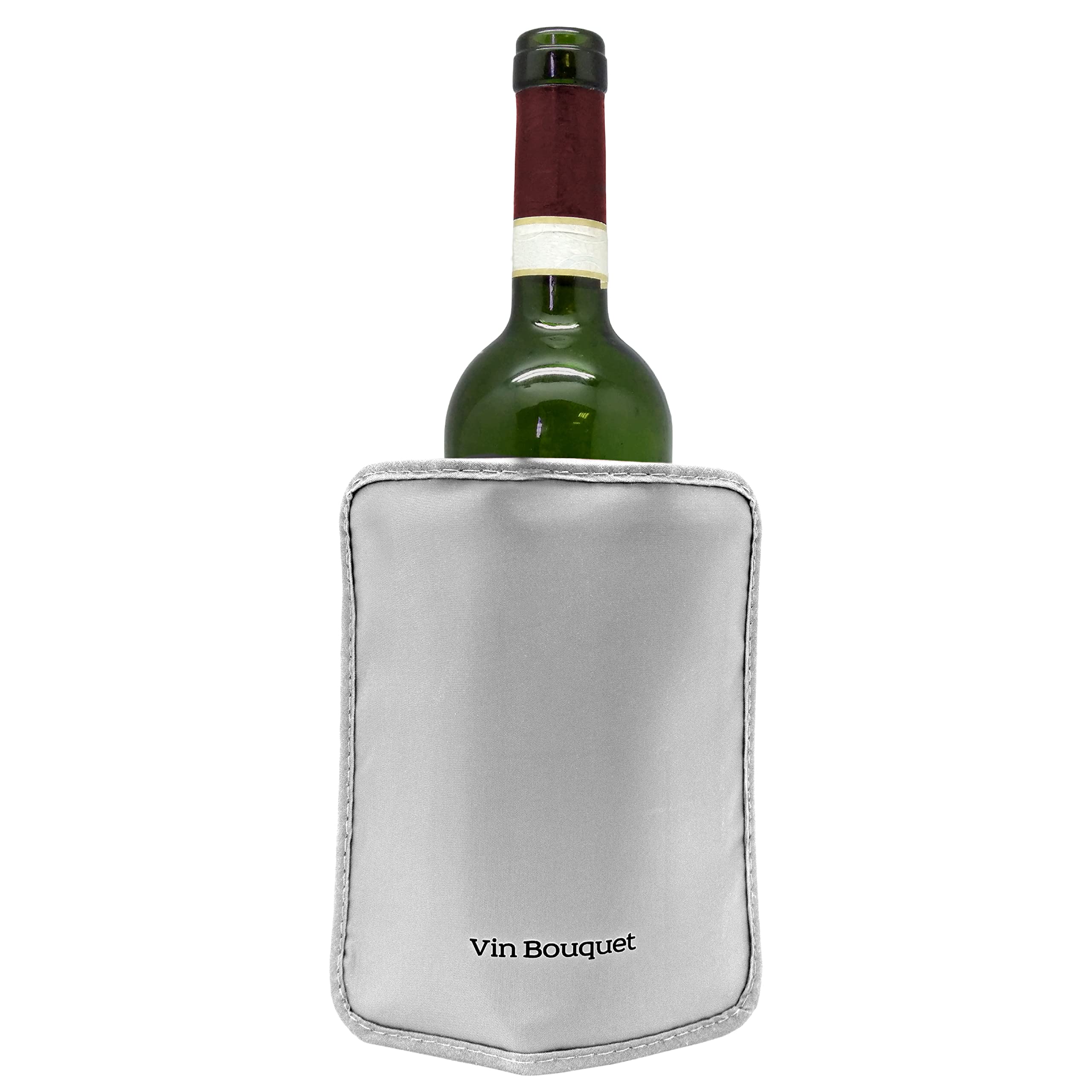 Vin Bouquet FIE 053 Silver cooler bag with elastic. Easily adapts to different bottles