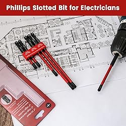 Phillips Slotted Bit Set - 6PCS LATTOOK Cross Head