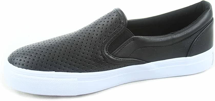 black soda slip on shoes