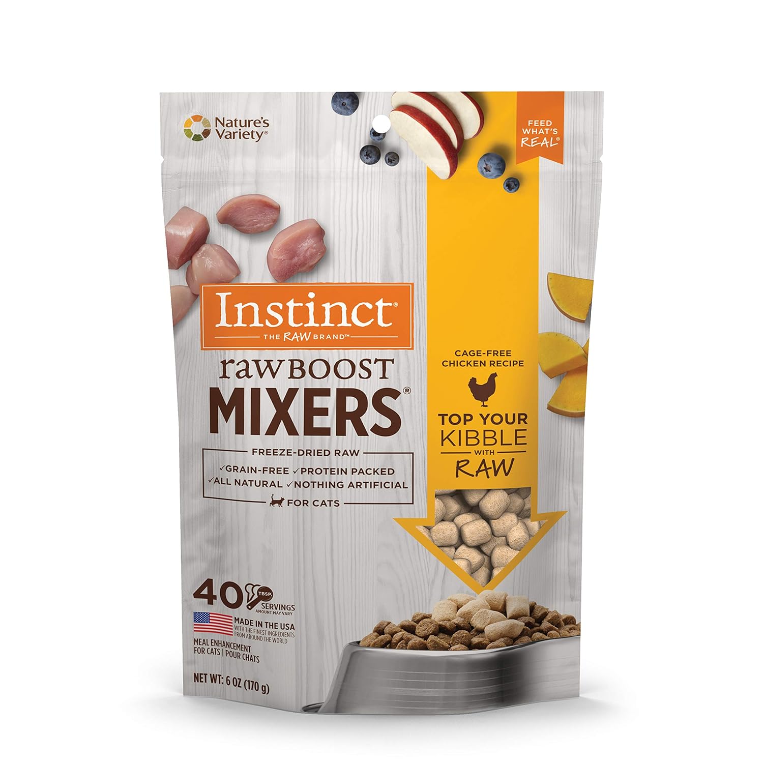 Nature's Variety Instinct Freeze Dried Raw Boost Mixers Grain Free Cage