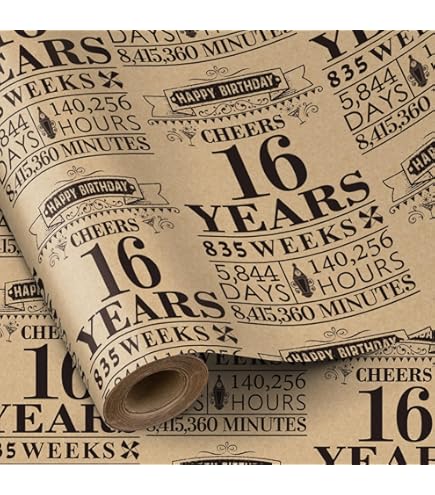 Papier Cadeau Anniversaire Fille 8 Ans - Motif à Pois Avec Couronne Et Coeur - 43,2 Cm X 5 M - Robuste, Résistant à La Déchirure