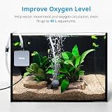 NICREW Nano Silent Aquarium Air Pump Ultra Quiet 33dB with Check Valve view 2