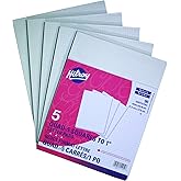 Hilroy 51252 Quad Ruled Project Pads, 8-3/8x10-7/8-Inch, 96-Sheets, White, 5 Pack