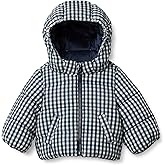 Amazon Essentials x Sofia Grainge Babies, Toddlers, and Boys' Water-Resistant Hooded Puffer Jacket