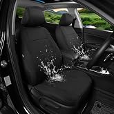 GIANT PANDA Waterproof Neoprene 2 Pack Front Seat Covers Custom Fit Toyota Tacoma 2005-2026 SR5,SR,TRD Sport,TRD Off-Road,TRD Pro, Limited Double &amp; Crew Cab Access Truck Leak-Proof Wetsuit (Black)