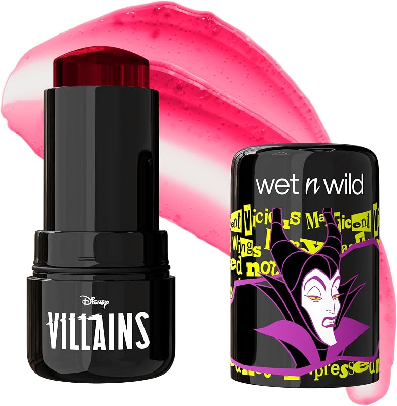 x Disney Villains Jelly Blush, Blush Gel Modulable, Fini Dewy Glow - Inspiré de Maléfique, Fiery