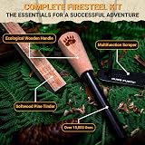 Ours Furtif Survival Flint and Steel XL 10mm Fire Starter Kit view 2
