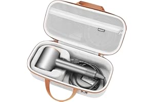 RAIACE Hard Storage Case Compatible with dyson Hair Dryer, Travel Carrying Bag. (for sale is case only). - Gray(Gray Lining)