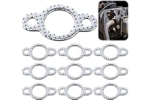 Feekoon 10 Pack Replacement for 24 041 49-S Exhaust Manifold Gasket, Compatible with Kohler Engines CH18 CH20 CH22 CH23 CH25 CH670 CH680 CV742 CV745, Exhaust Gasket for Lawn Tractor Mower Generator