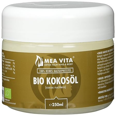 MeaVita Bio Kokosöl, nativ, 1er Pack (1 x 250 ml)