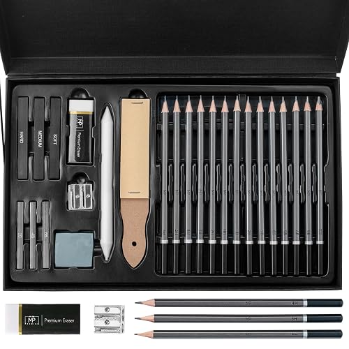 Mr. Pen Sketching Pencils Set, 25 pcs, Art Set, Graphite Pencils for Sketching
