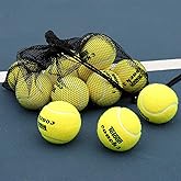 Teloon Pressure Training Tennis Balls-12 or 18 Count-Mesh Carry Bag，4 Colors Available，Pressureless Training Exercise Tennis Balls for Beginners.