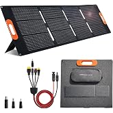 200 Watt Solar Panel,200W Solar Panel,for Power Station Generator,Charger with MC4 Output,3-in-1 DC Connector,23.5% High Efficiency for Outdoor Camping RV Travel(200W)
