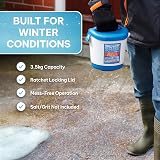 EarlyGrow MPL50072 Twist and Thaw Salt Grit Spreader Snow Ice Winter White Blue view 8