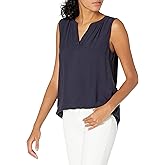 Amazon Essentials Womens Sleeveless V-Neck Woven Shirt