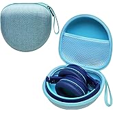 Kids Headphones Case Compatible with iClever BTH12 / BTH20/ BTH26/HS19, JoySpark, Candy Bila, EarFun, MIDOLA, IMYB Foldable Kids Headphones, Mint Green Travel Storage Bag(Case Only)