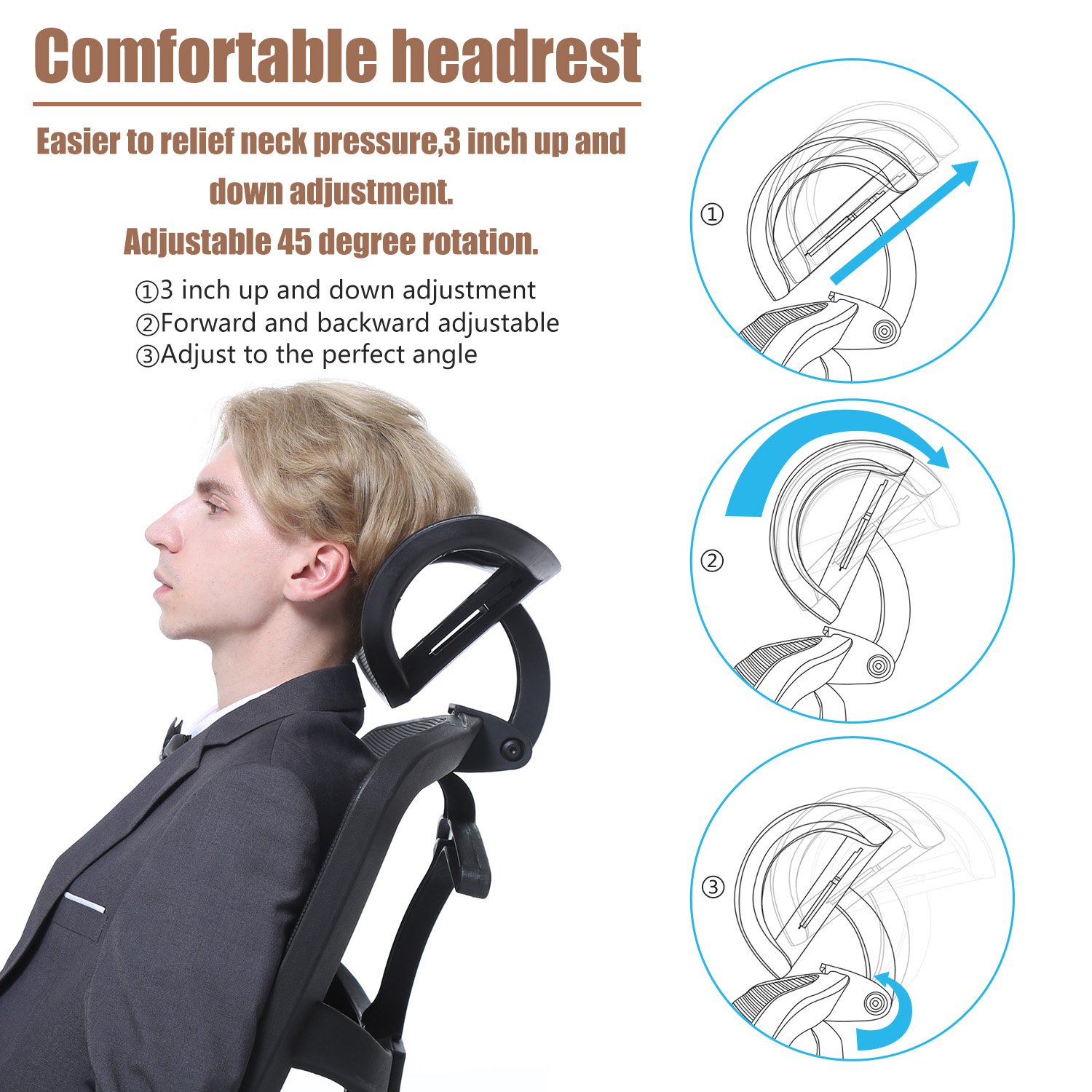TOPSKY Mesh Computer Office Chair Ergonomic Design Chair
