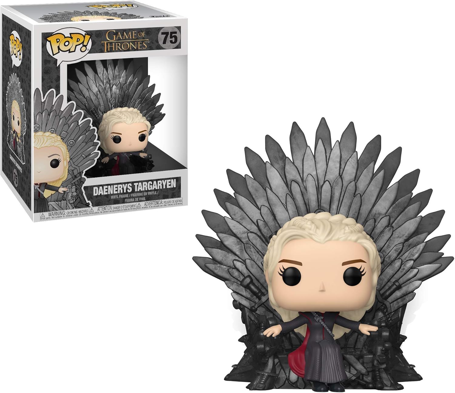 Funko- Pop Deluxe: Game of S10: Daenerys Sitting On Throne Figura ...