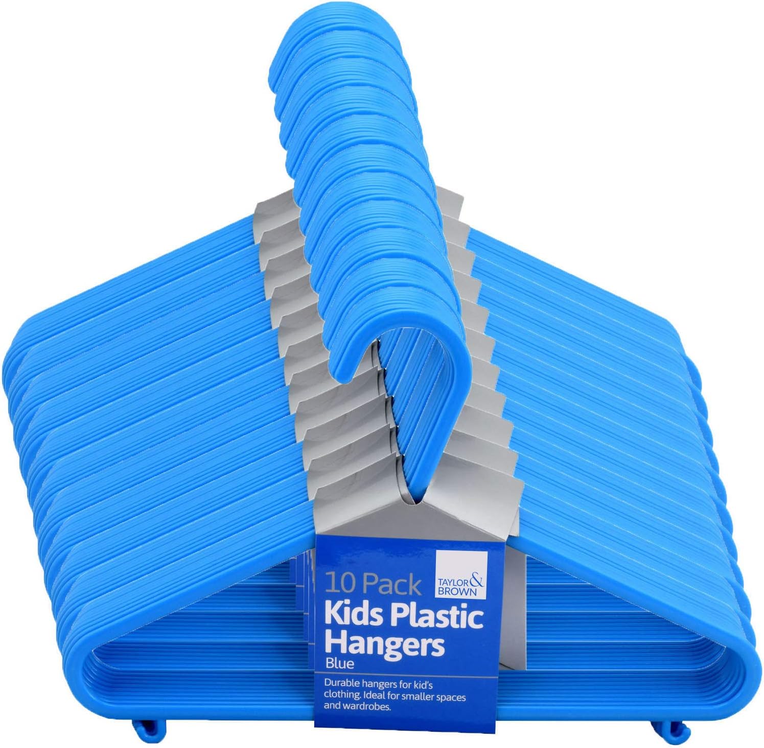 Baby Kids Children Plastic Hangers Coat Clothes Cloths Kids Plastic Hangers (40 Blue)