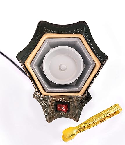 Oud Frankincense Resin Electric Burner, Copper Color 110V for USA