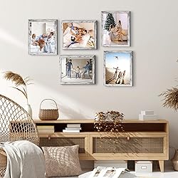 HORLIMER 8x10 Picture Frame Set of 15, Distressed