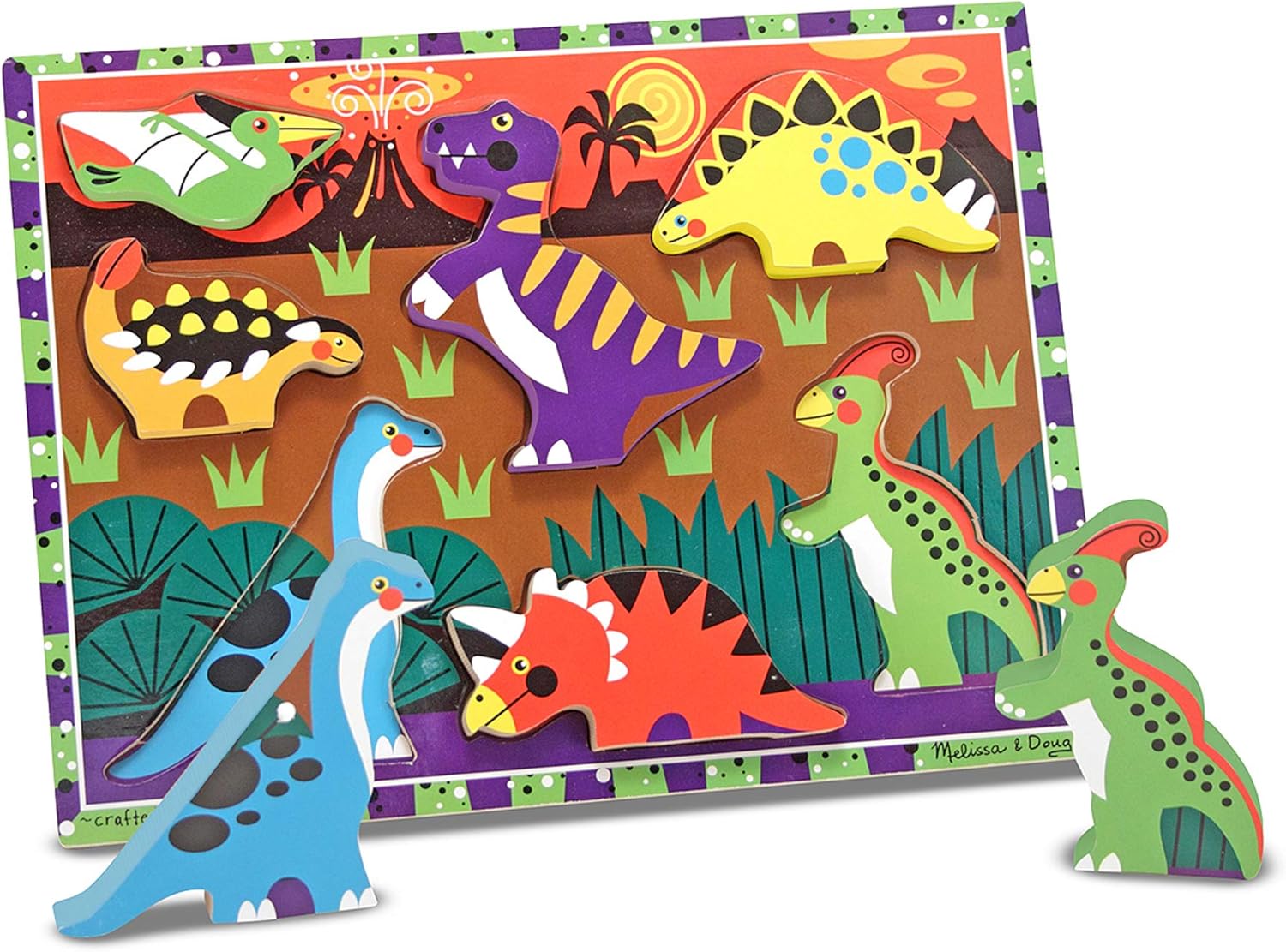 melissa and doug chunky dinosaur puzzle