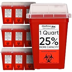 Oakridge Products Sharps Container for Home Use and