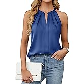 Blooming Jelly Womens Summer Tank Tops Satin Business Dressy Casual Blouses Sleeveless Halter Trendy Work Shirts 2026
