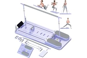 CroyVine Pilates Board-Pilates Reformer Board,Multi-Purpose Portable Pilates Reformer Machine Home Pilates Kit for Home Workout,Fitness, Exercise,Abs,Core Equipment
