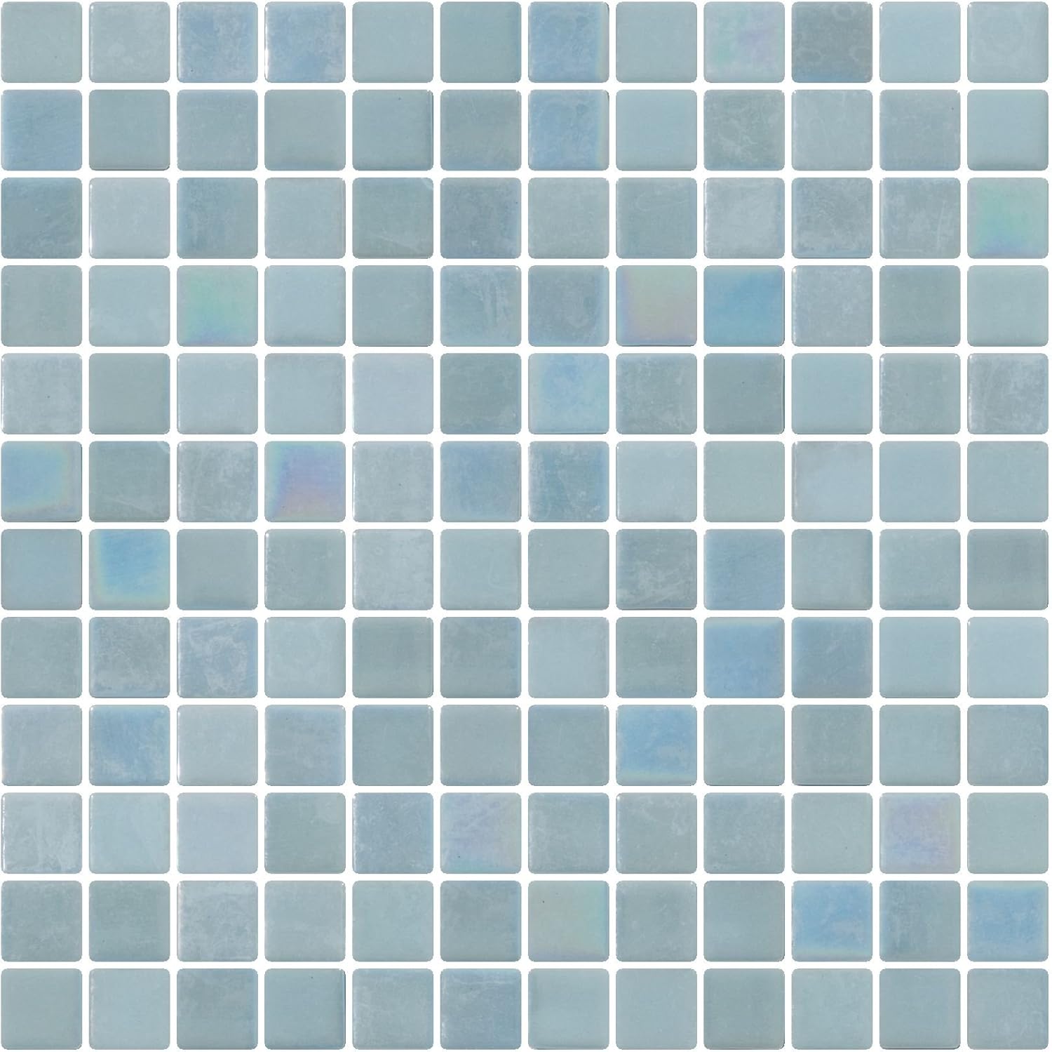 Susan Jablon Mosaics 1 Inch Sky Blue Glow In The Dark Recycled