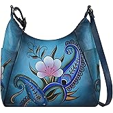 Anna By Anuschka Handpainted Large Multi Pocket Hobo