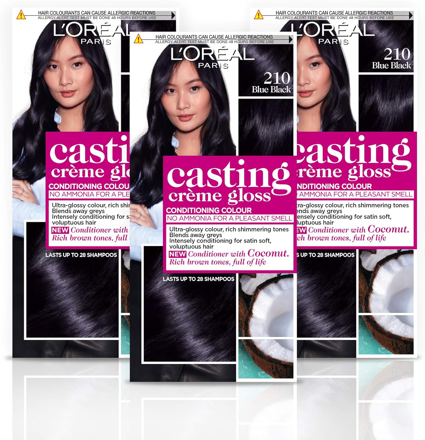 L'Oréal Paris Casting Crème Gloss Semi-Permanent Hair Dye, Ammonia-Free Formula & Honey-Infused Conditioner, Glossy Finish