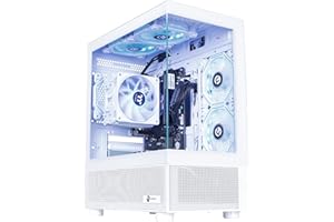 NINGMEI Soul Gaming PC Desktop,AMD Ryzen 7 5700G 8 core 3.8GHz(up to 4.6GHz),AMD Radeon Vega Graphics,16GB DDR4 RAM 3200MHz,1TB NVME SSD,550W PSU, Windows 11 Home 64-bit.