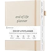 End of Life Planner, Guided Estate Planning Organizer with Tabs, Last Wish, Will Preparation, Funeral Planning, Final Arrangements Notebook for Beneficiary, in Case of Death Organizer 7.5"X9”-Beige
