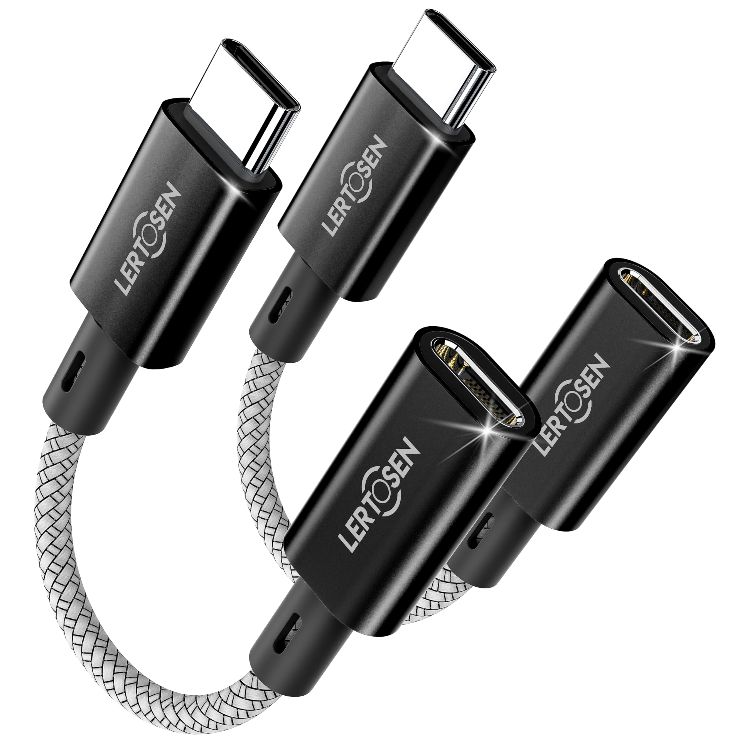 Photo 1 of 2 Pack Lightning to USB C Adapter,Lightning Female to USB C Male Cable Adapter Type C Charger Connector for iPhone 17 16 15 Pro Max Plus,Samsung S25/S24/S23,Fast Charging & Data Sync,Not for Audio/OTG