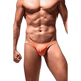 Newsywell Men's Low Rise T Back Thong Breathable Bikini Soft Briefs Underwear