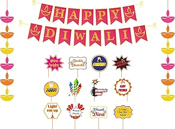 Untumble Diwali Party Decoration Kit Deepavali Theme Party Decor
