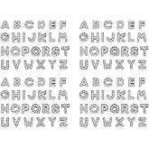 AUEAR, 104 Pack Silver A-Z 8mm Full Rhinestone Slide Crystal Alphabet Letter Charm Alloy for Bracelets Necklace Wristbands DIY Jewelry Making