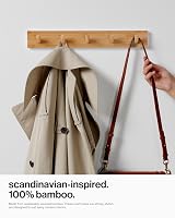LARHN 5-Hook Wall Mounted Coat Rack 43 cm 2-Pack with Fixings view 2