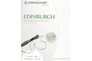 WIZARDI Precut Zweigart Edinburgh 36 Count White 3217/100. Needlework Canvas, Cross Stitch Fabric, Embroidery Canvas 100% Linen