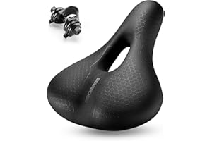 ROCKBROS Bike Seat Memory Foam Bike Saddle Comfortable Waterproof for City Mtb Racing Bikes