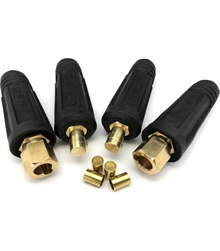 thumbnail interactive-video image 1 of 300 Amp Electrode Holder Welding Lead Dinse 35-70 Connector #1 Cable (50 FEET) E 1 of 13