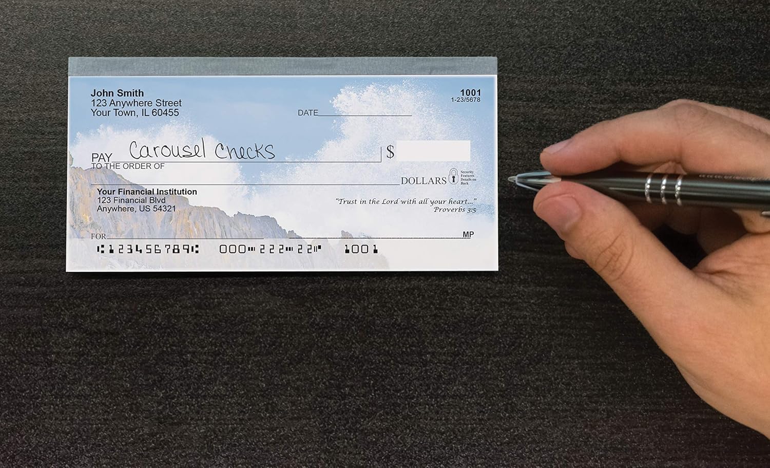 God's Blessings Top Tear Value Priced Personal Checks (4 Boxes of Duplicates, Qty. 400) : Office Products