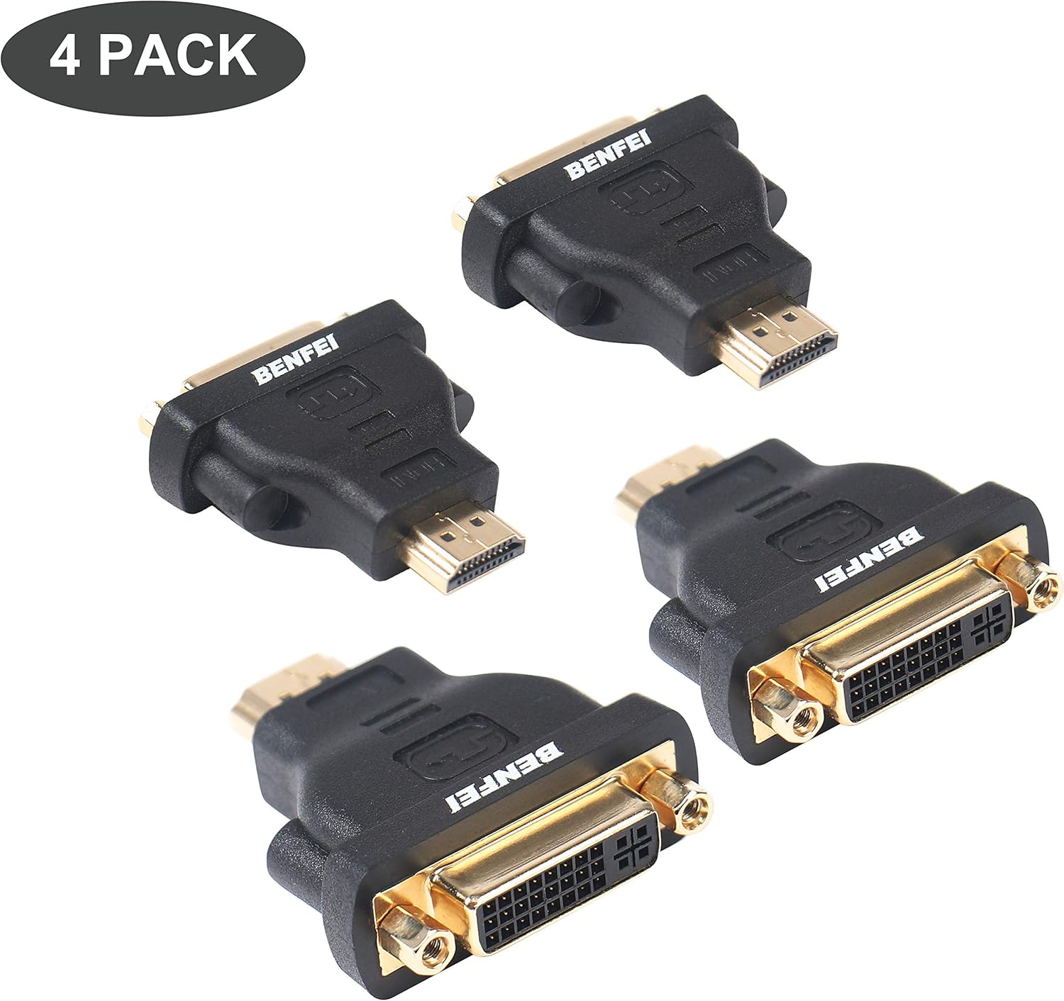 HDMI to DVI Adapter, BENFEI HDMI to DVID DVI Bidirectional Converter Male to Female